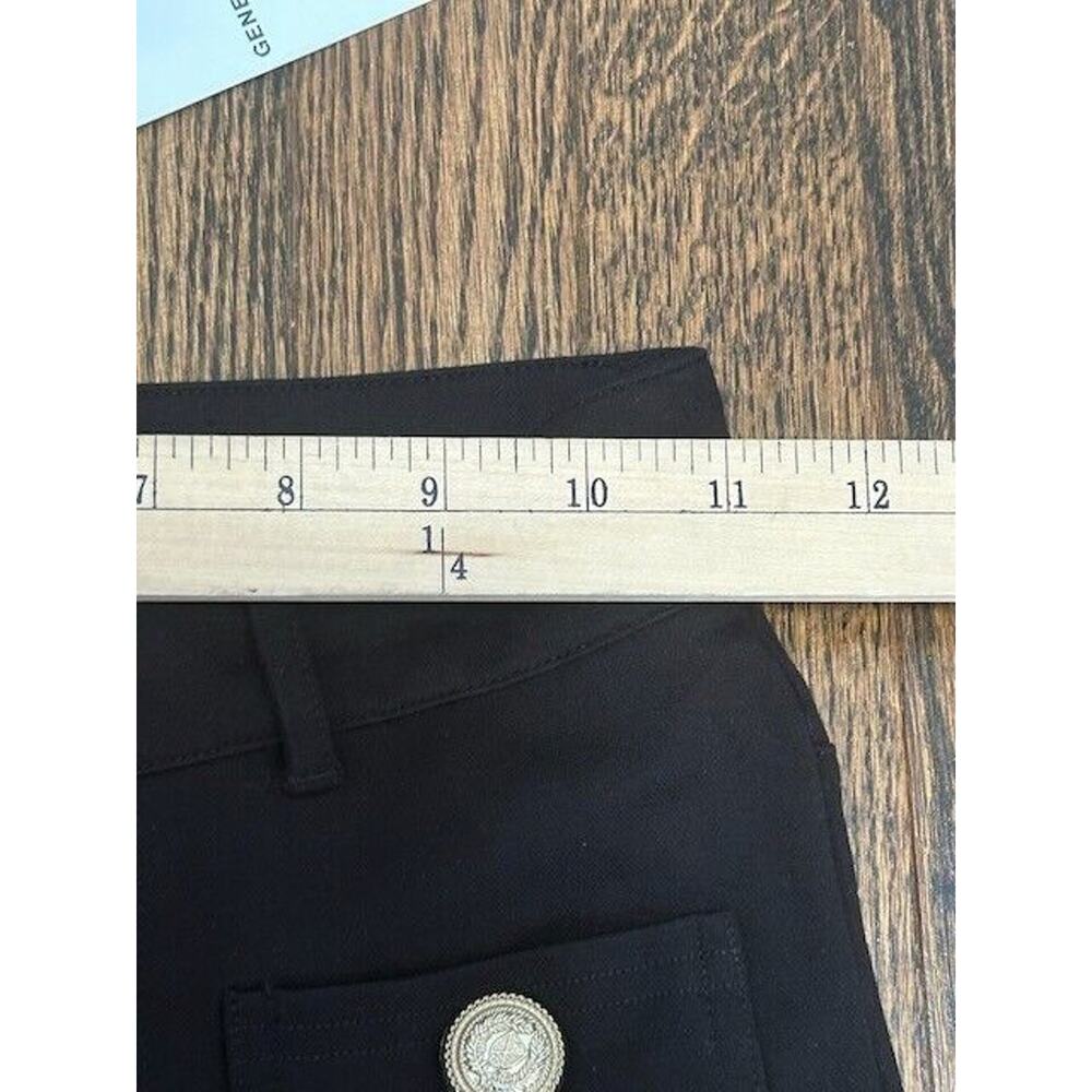 Generation Love Andrew Ponte‎ Pants Flared Legs Pearl Buttons Trousers Black 00 - Picture 7 of 12